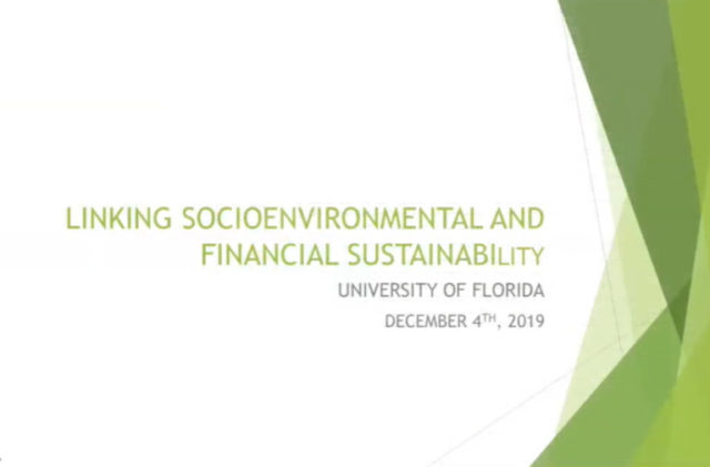 Linking Socio-Economic, Environmental, and Financial Sustainability