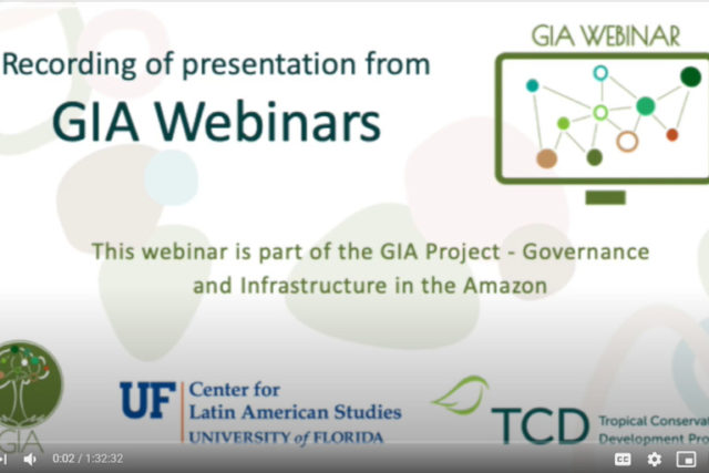 Webinario Post-COVID19: Una Recuperación Verde E Inclusiva Para América Latina